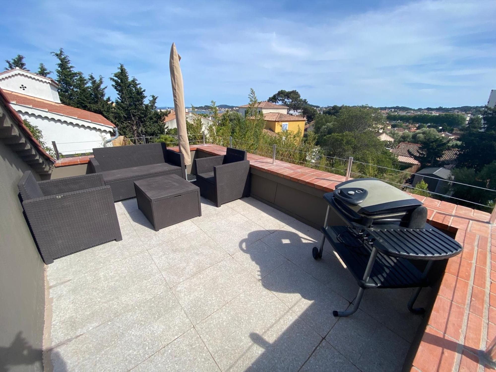 Haut De Villa Vue Mer La Seyne-sur-Mer Exterior foto